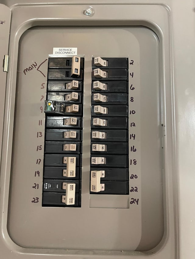 utility room with electric panel