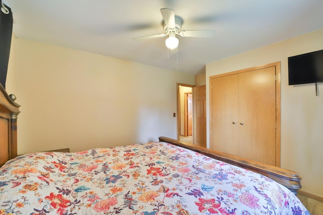 61279 US Highway 169, Hill City, MN 55748 - bedroom with a closet and a ceiling fan