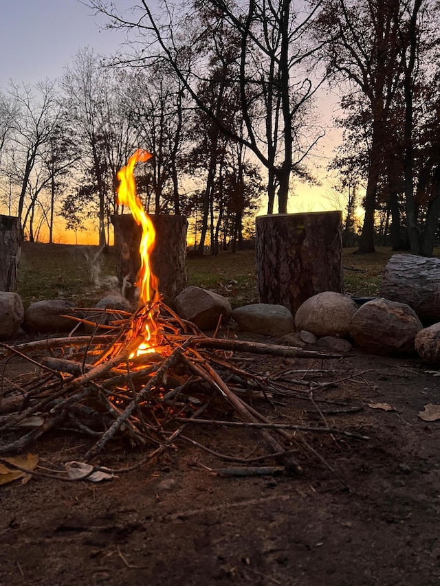 view of nature at dusk