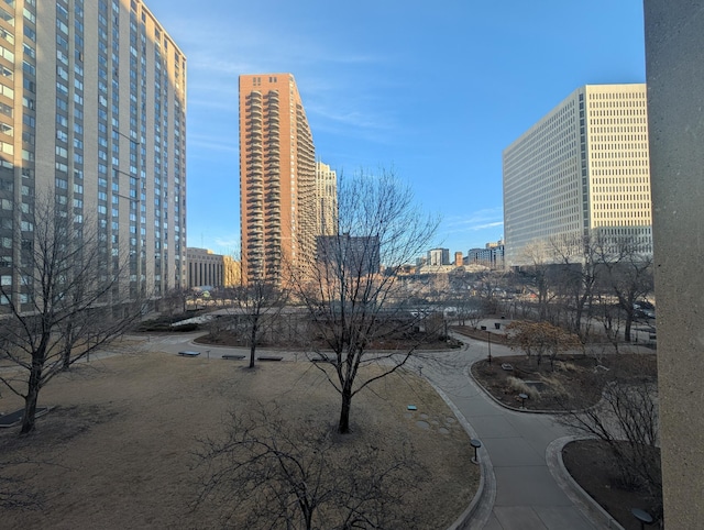 surrounding community featuring a city view