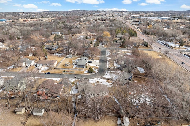 drone / aerial view featuring a residential view