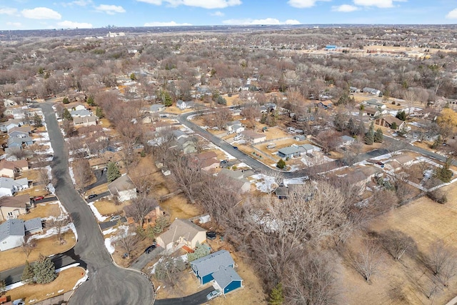 drone / aerial view featuring a residential view