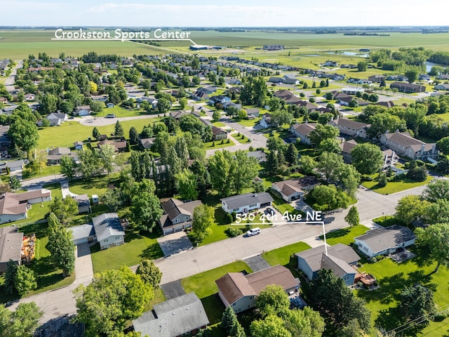 bird's eye view featuring a residential view