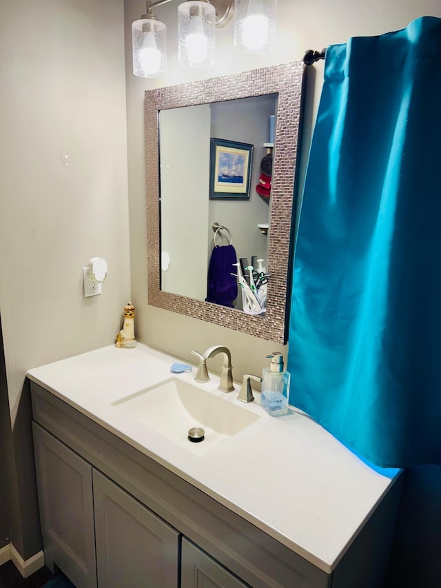 bathroom with vanity