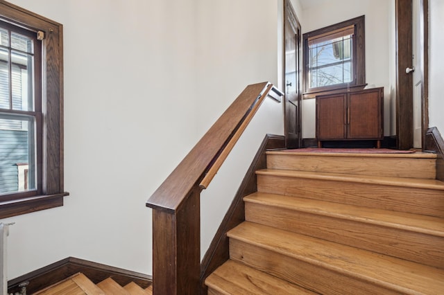 view of stairs