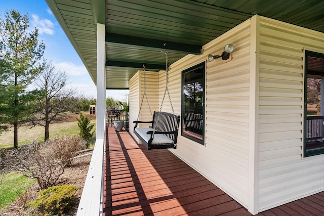 view of deck
