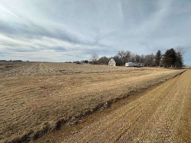 exterior space with a rural view