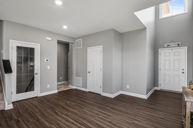 3485 109th Ln NE, Blaine, MN 55449 - foyer featuring baseboards, dark wood-style floors, and recessed lighting