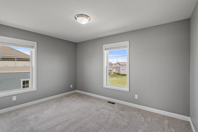 3485 109th Ln NE, Blaine, MN 55449 - carpeted empty room featuring healthy amount of natural light, baseboards, and a textured ceiling