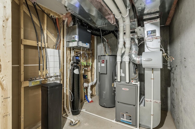 3485 109th Ln NE, Blaine, MN 55449 - utility room with water heater and heating unit