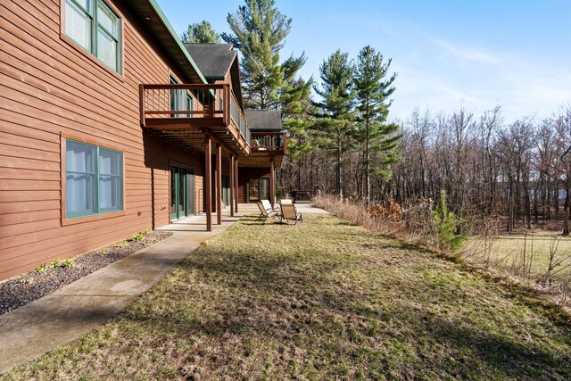 7251 County Rd B, Siren Twp, WI 54872 - view of yard with a patio and a deck
