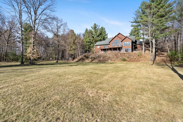 7251 County Rd B, Siren Twp, WI 54872 - view of yard featuring a wooden deck