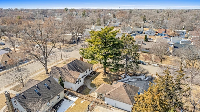 drone / aerial view featuring a residential view