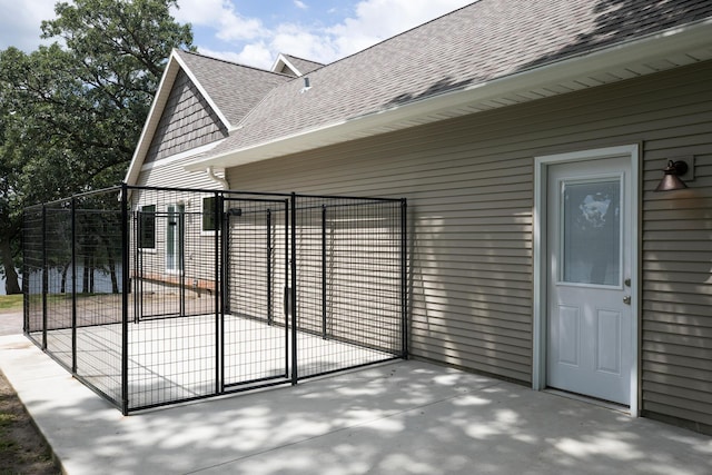 view of patio / terrace with fence and a gate