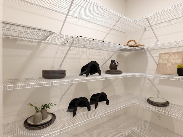 view of storage area