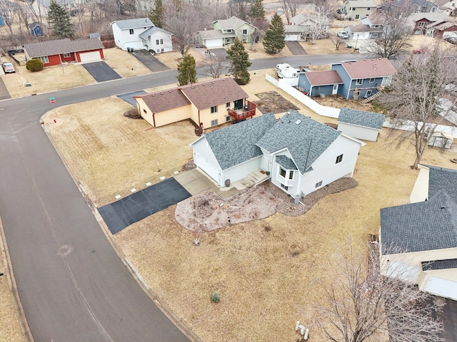 bird's eye view featuring a residential view