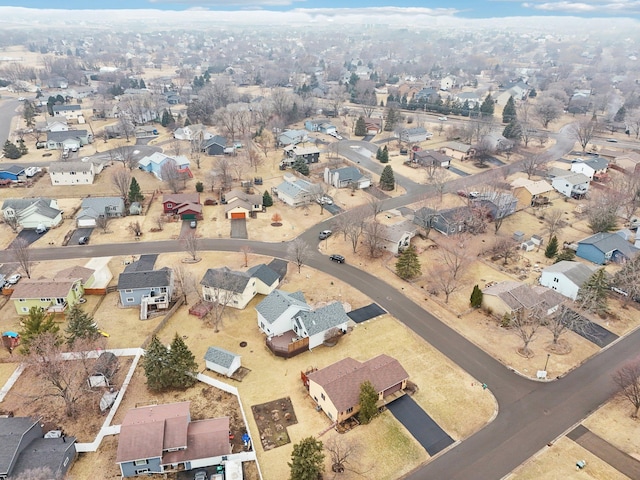 bird's eye view featuring a residential view