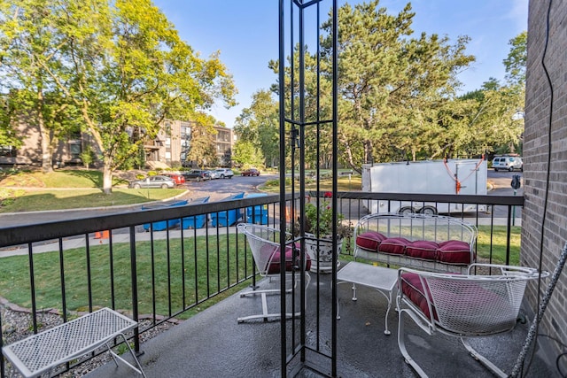 view of balcony