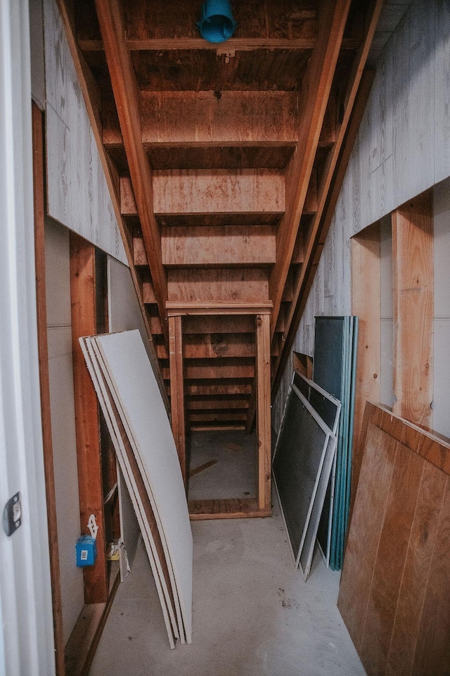 view of attic