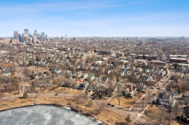 bird's eye view featuring a view of city