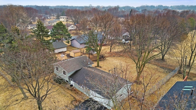 birds eye view of property featuring a residential view