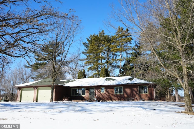 view of front of house with an attached garage