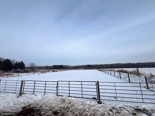 view of dock featuring fence