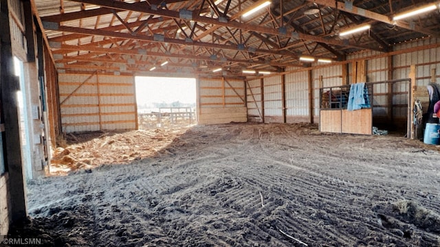 view of horse barn