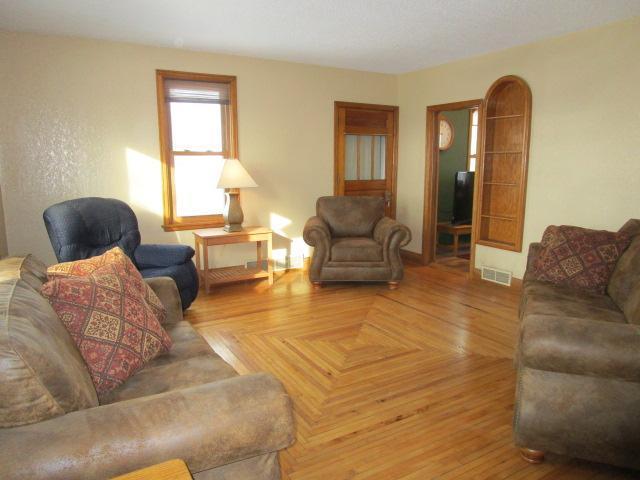 living area with visible vents