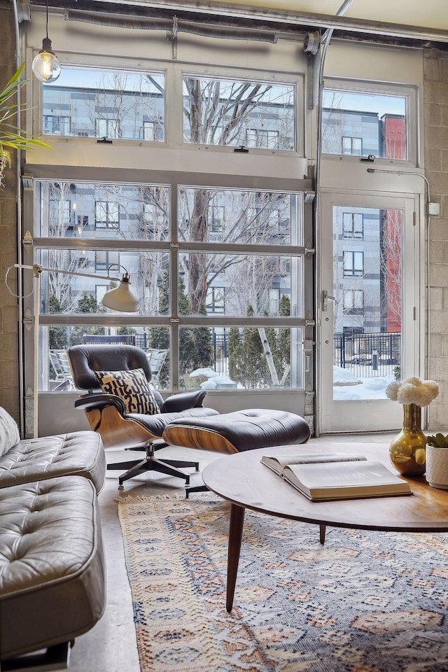 sunroom / solarium with a wealth of natural light