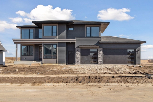 view of front of property featuring stone siding