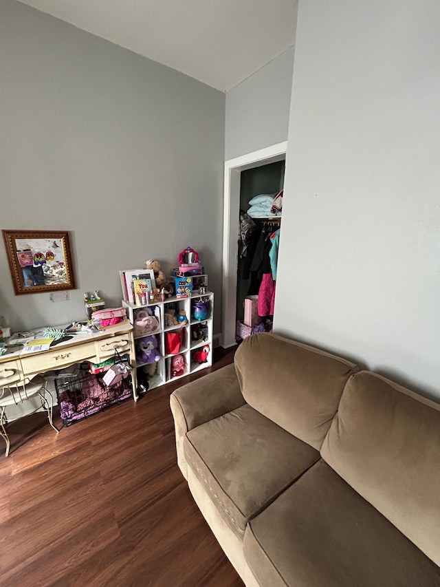 interior space featuring wood finished floors