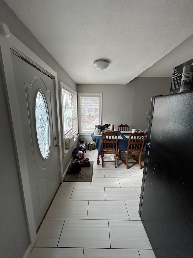 foyer with baseboards