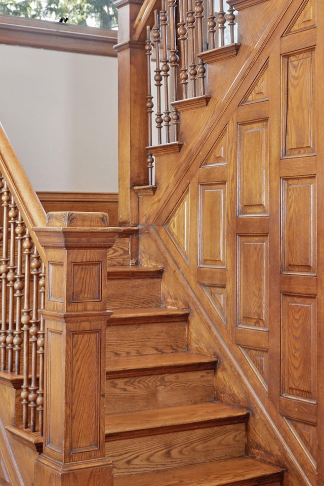 view of staircase