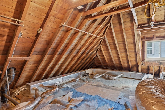 view of attic