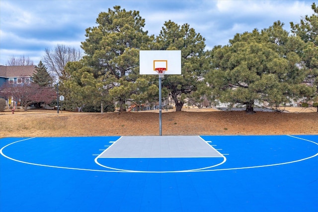 view of sport court with community basketball court