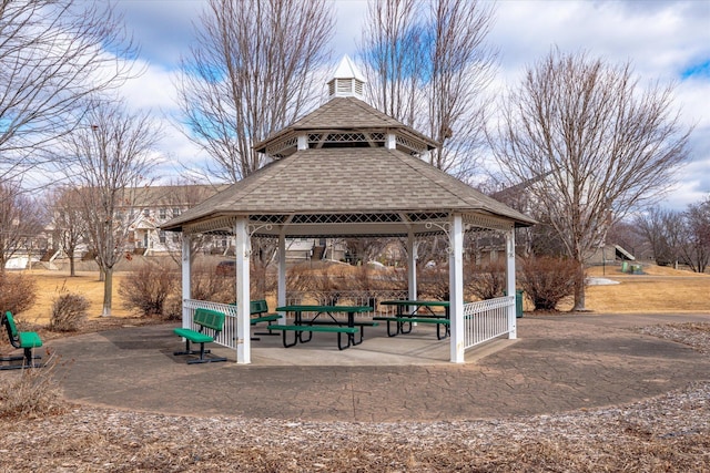 view of property's community featuring a gazebo