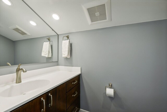 4015 Wood End Dr, Edina, MN 55424 - bathroom with vanity and recessed lighting