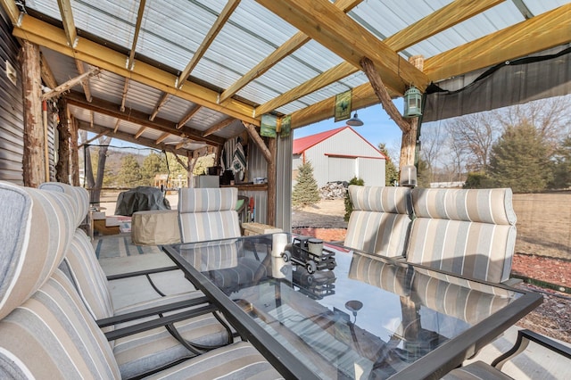 view of patio / terrace featuring outdoor dining space