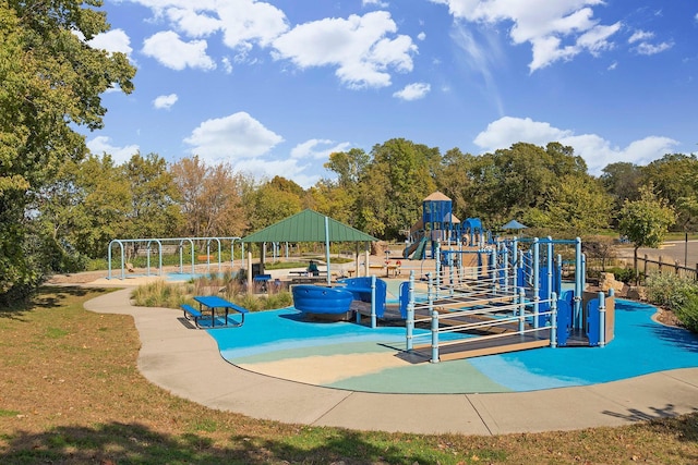 view of community jungle gym