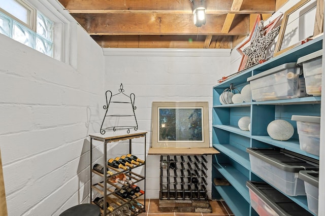 view of storage area