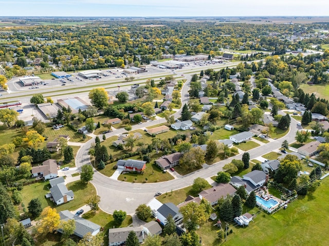 drone / aerial view featuring a residential view