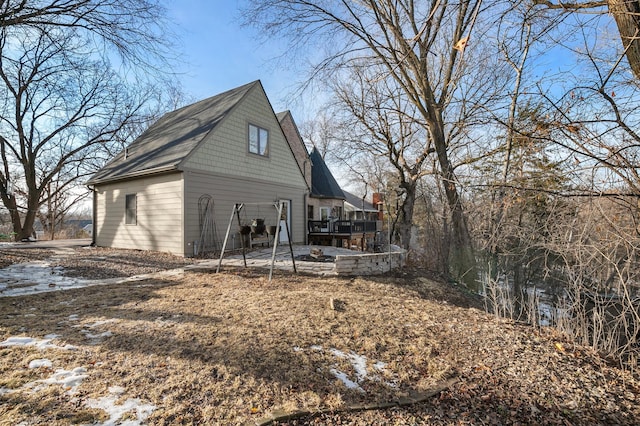 view of rear view of property