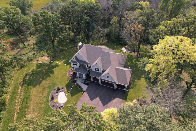 aerial view with a view of trees