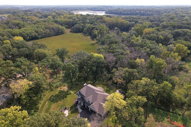 aerial view with a view of trees