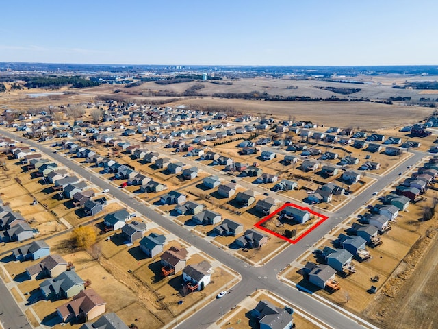 birds eye view of property featuring a residential view