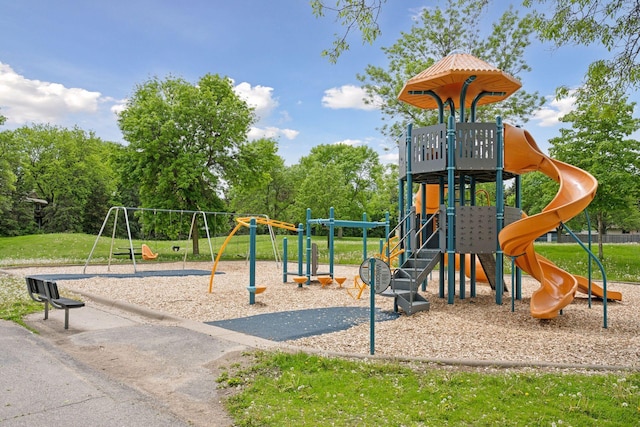 view of communal playground