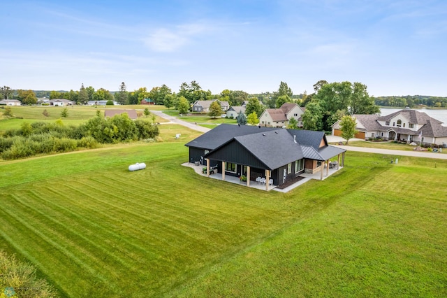 bird's eye view with a residential view