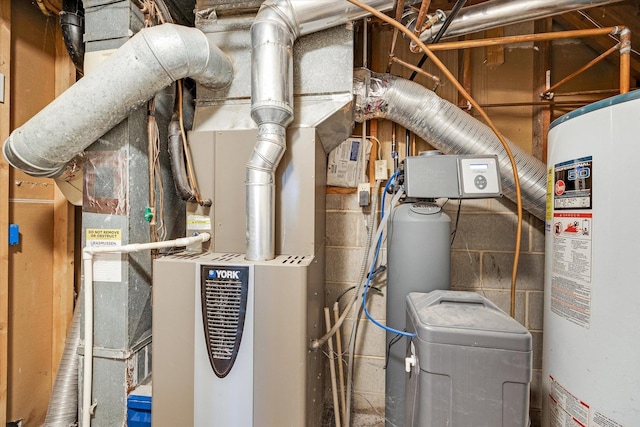 utilities featuring gas water heater