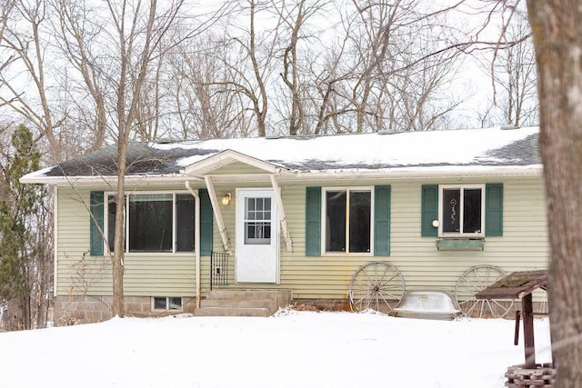 view of front of home